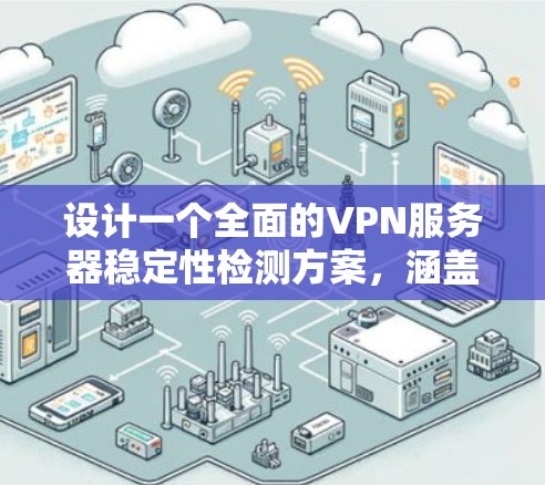 设计一个全面的VPN服务器稳定性检测方案，涵盖多个关键方面，确保服务器在各种条件下的稳定性和可靠性。以下是详细的步骤和建议