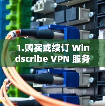 1.购买或续订 Windscribe VPN 服务
