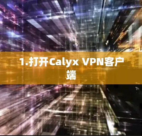 1.打开Calyx VPN客户端